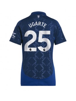 Billige Manchester United Manuel Ugarte #25 Bortedrakt Dame 2024-25 Kortermet